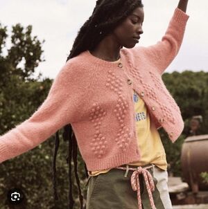 THE GREAT. Women's Pink Sweater